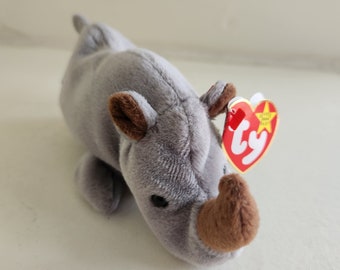 Vintage Ty Beanie Baby Spike the Rhinoceros