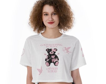 All-Over Print Cropped T-Shirt