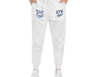 Pantaloni da jogging EFB e Tiger con stampa galassia blu / Pantaloni della tuta Sigma Tau Beta