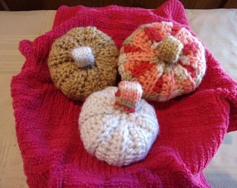 Crochet Pumpkins, Home Decor, Photo Prop, Fall Pumpkins, Thanksgiving Pumpkins, Bowl Fillers, Home Accents