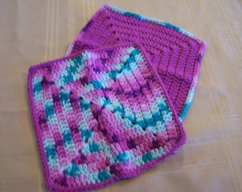 Dishcloths/Washcloths, Housewarming Gift, Home Decor, Crochet Dishcloths/Washcloths, Spa Gift