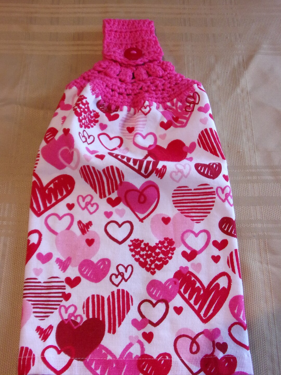Valentine's Hanging Dish Towel Hanging Kitchen Towel Etsy