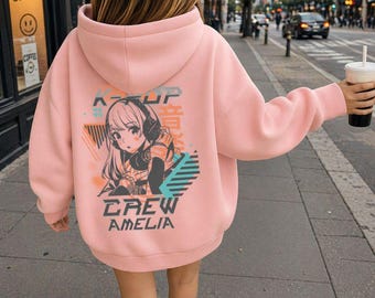 Sudadera con capucha personalizada con el nombre del grupo K-Pop para niños
