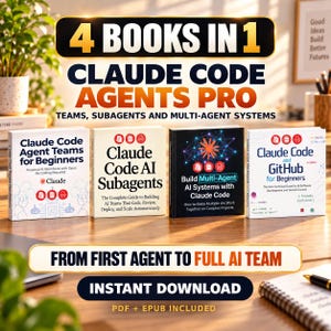 Claude Code Agents Bundle 4 Books in 1 eBook PDF ePub Instant Download Agent Teams Subagents Multi-Agent Systems GitHub