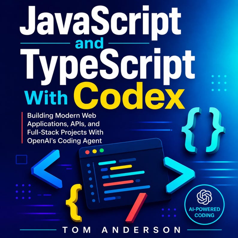 JavaScript and TypeScript With Codex Digital Download Printable PDF ePUB Claude AI Prompts for Beginners ChatGPT image 1