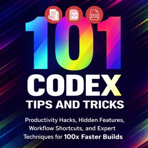 101 Codex-tips och tricks e-bok Direkt digital nedladdning Utskrivbar PDF ePUB Claude AI-uppmaningar för nybörjare ChatGPT