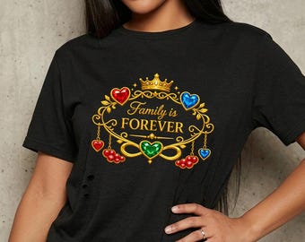 家族は永遠 SVG PNG | ヴィンテージファミリーシャツデザイン | 同窓会お揃いTシャツ
