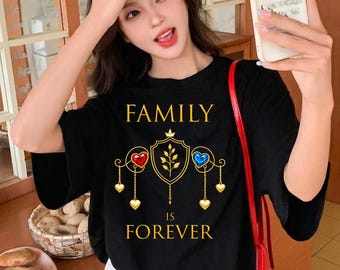 家族は永遠、同窓会Tシャツデザイン、家族旅行TシャツPNG、お揃いのグループシャツ、デジタルダウンロード、家族への贈り物