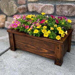 Handgefertigter Pflanzkasten aus Zedernholz | Langlebige Outdoor-Garten-Kräuter-Fensterbox