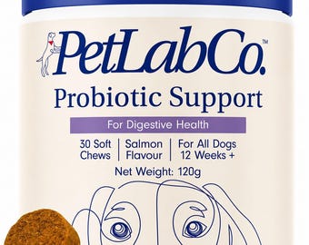 PetLab Co. Probiotics for Dogs - Support Gut Health, Itchy Skin, Seasonal Allergies, and Yeast with Each Tasty Chew - Dog Probiotics - Safe