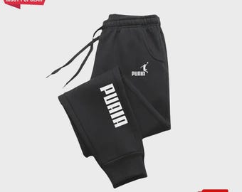 Pantaloni da jogging stampati da uomo – Pantaloni casual a vestibilità ampia per autunno/inverno