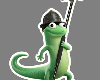 Tom Sticker: Firefighter Helmet, Rescue Tool, Animated Character (2 pack)