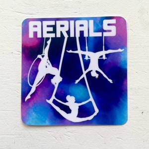 Aerials - Aerial Silk, Lyra, Trapeze - Aerialist Circus Cirque Sticker Decal