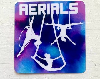 Aéreos - Tecido Aéreo, Lira, Trapézio - Adesivo de Circo de Circo de Aeronáutica
