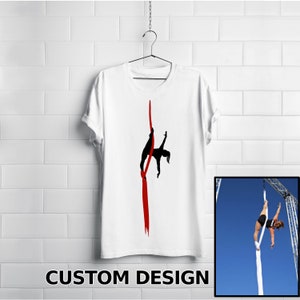 Custom Design Silhouette - Circus Aerialist - Get your Photo on a Shirt or Decal