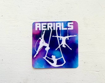 Aerials - Aerial Silk, Lyra, Trapeze - Aerialist - Sticker