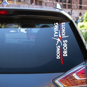 Aerial Silks - Tying Knots and Doing Drops - Aerialist & Circus Arts Contortionist Decal