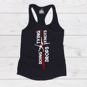 Tying Knots & Doing Drops  - Aerialist Cirque Aerial Yoga Gymnast Tank