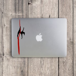 Straddle Up Aerial Silks - Aerialist & Circus Arts Contortionist Decal
