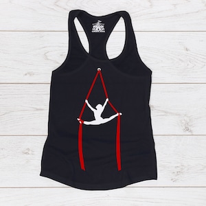 Split Aerial Silks  - Aerialist Cirque Aerial Yoga Gymnast Tee