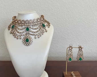 Gulabsha Polki Bridal Set