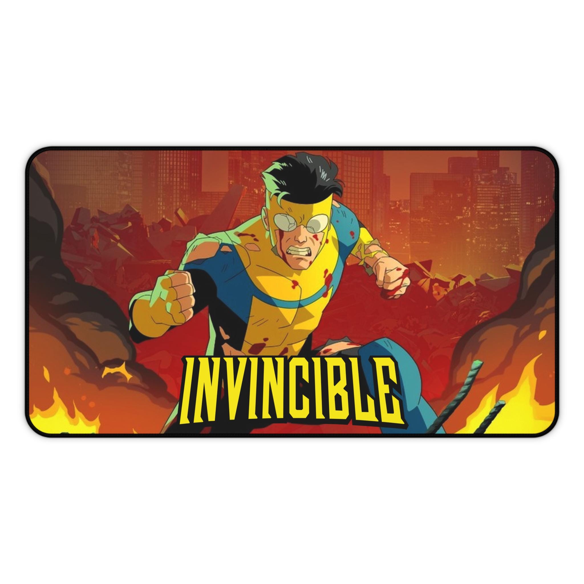 Invincible Superhero Action Desk Mat | Comic Art Gaming Mousepad - Etsy