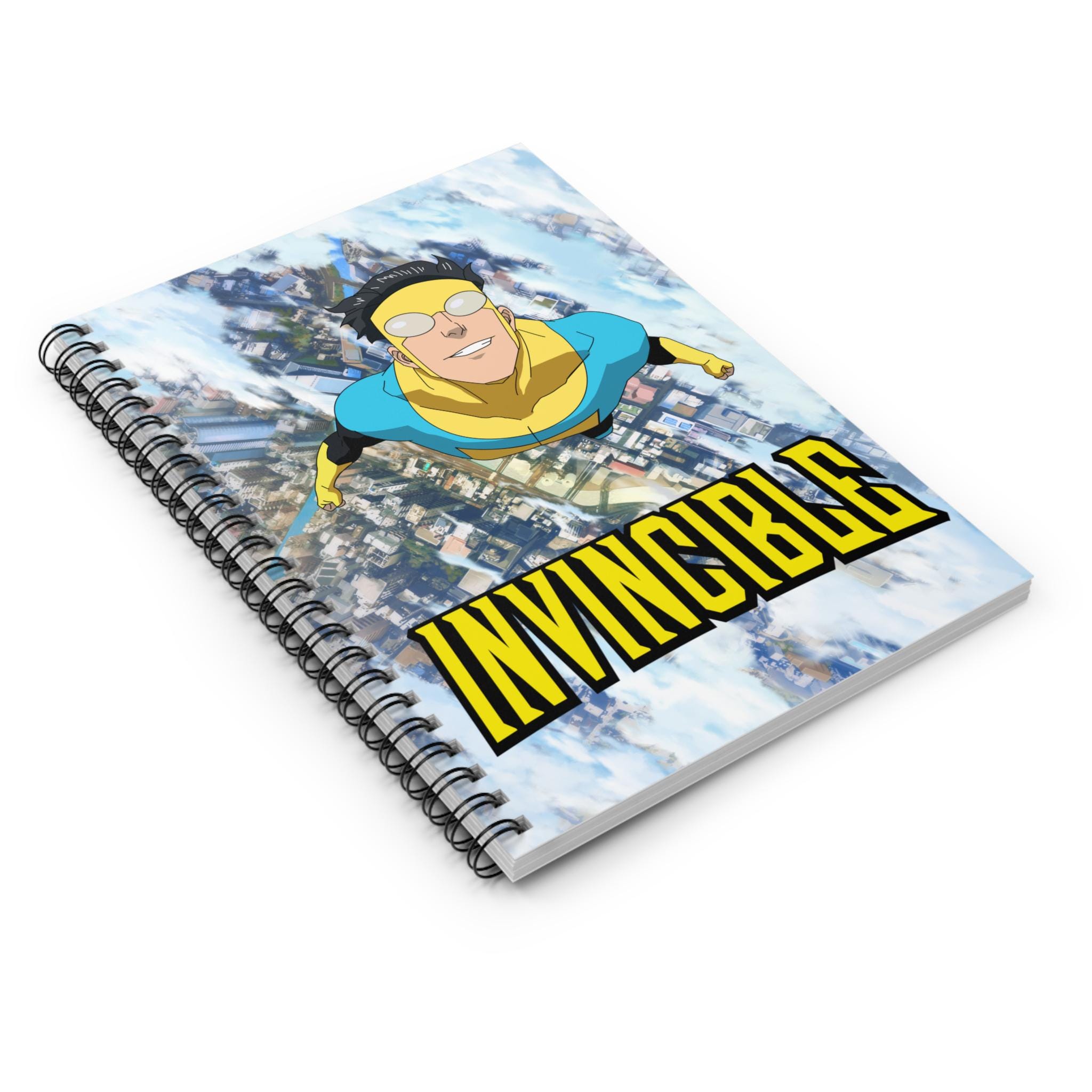 Superhero Math Notebook Cover Invincible Superhero Comic Cover Spiral Notebook | Ruled Journal - Etsy ...