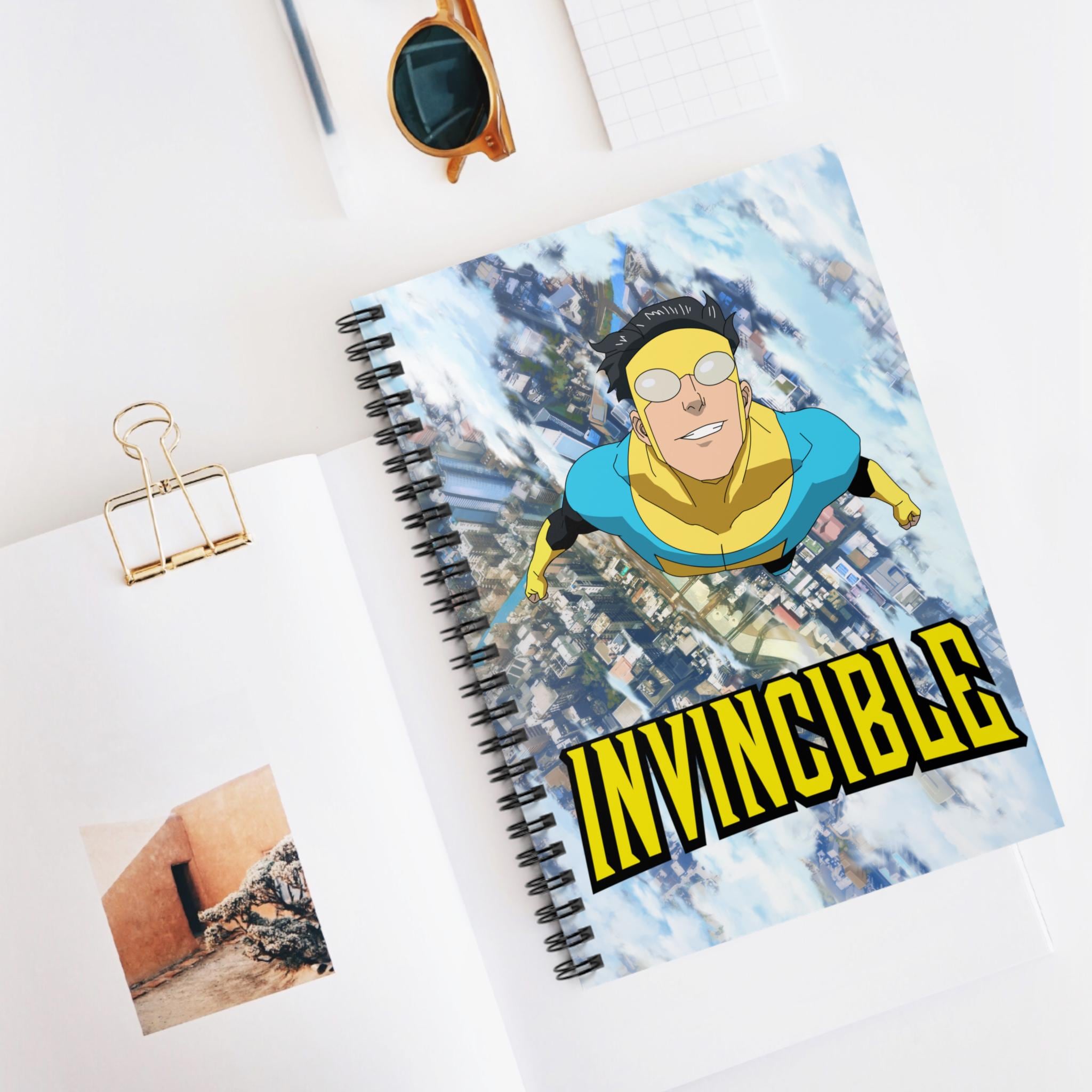 Superhero Math Notebook Cover Invincible Superhero Comic Cover Spiral Notebook | Ruled Journal - Etsy ...