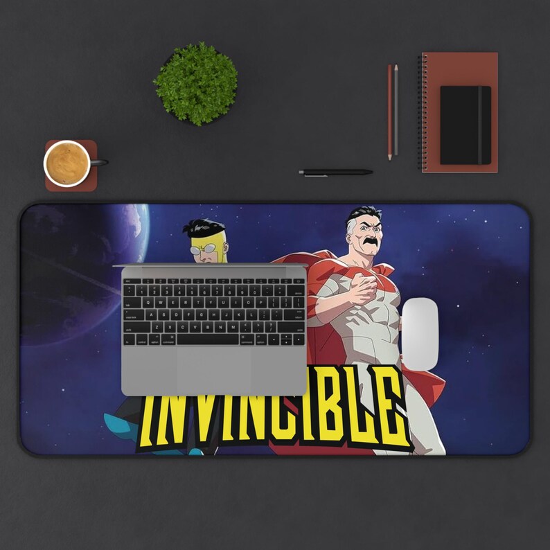 Invincible & Omni-man Desk Mat | Superhero Gaming Mousepad - Etsy