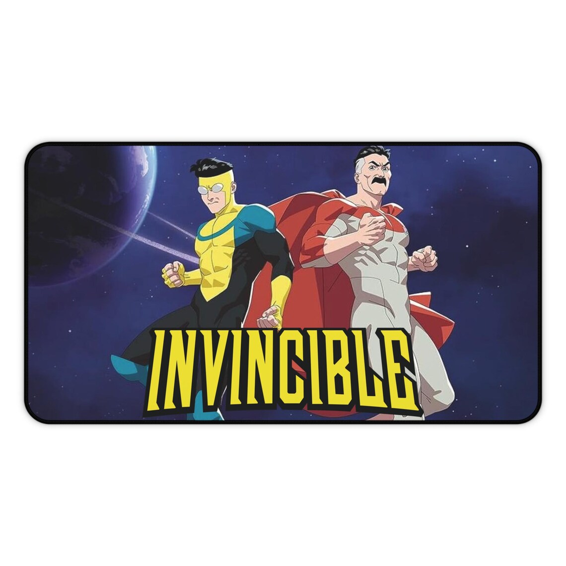 Invincible & Omni-man Desk Mat | Superhero Gaming Mousepad - Etsy