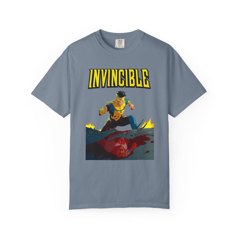 Invincible Mech Invincible Poster T-shirt | Superhero Chest Graphic Invincible Merch - Etsy