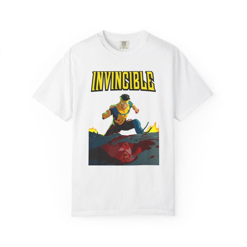 Invincible Mech Invincible Poster T-shirt | Superhero Chest Graphic Invincible Merch - Etsy