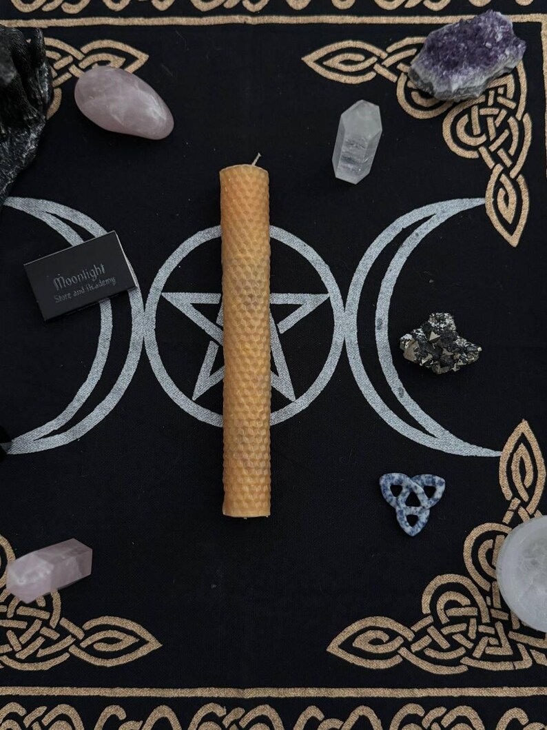 Handmade Ritual Candle • Natural Wax, Full Moon Charged, Energy Renewal ...