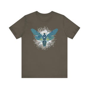 Debug Bug Cyberpunk T-Shirt Glowing Circuit Wings Neon Code Programmer Tee Software Developer Gift