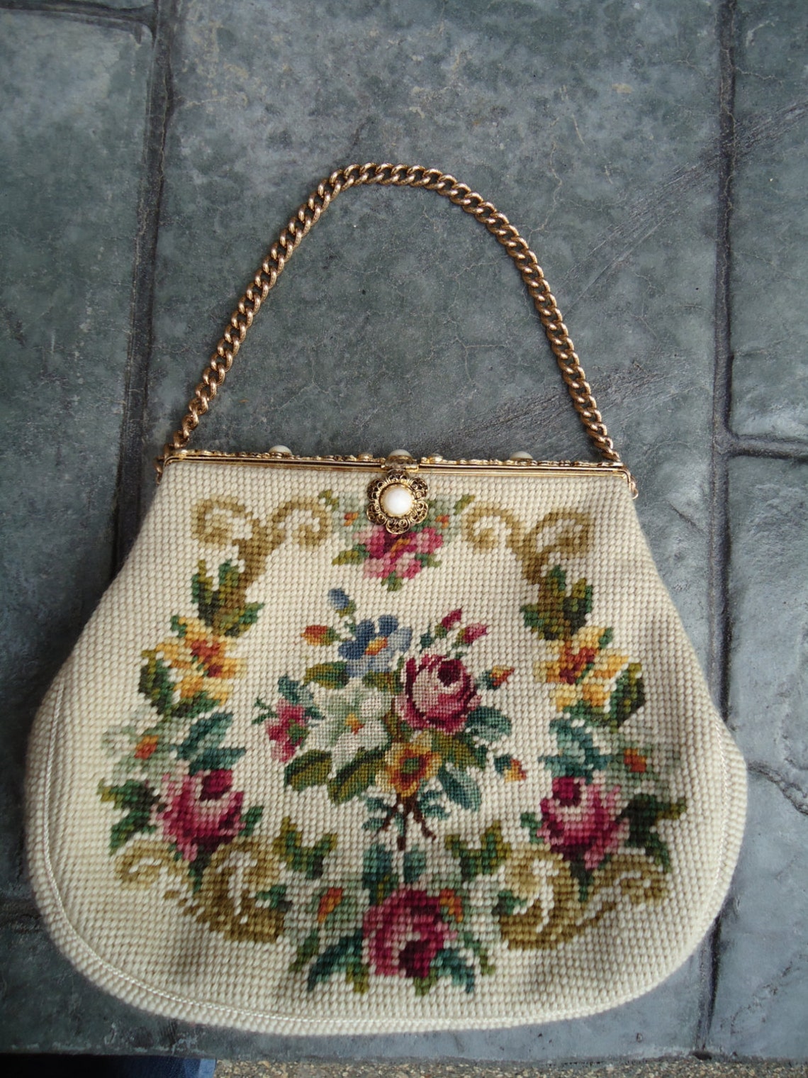 Vintage Christine Custom Bags Detroit Michigan Floral Etsy