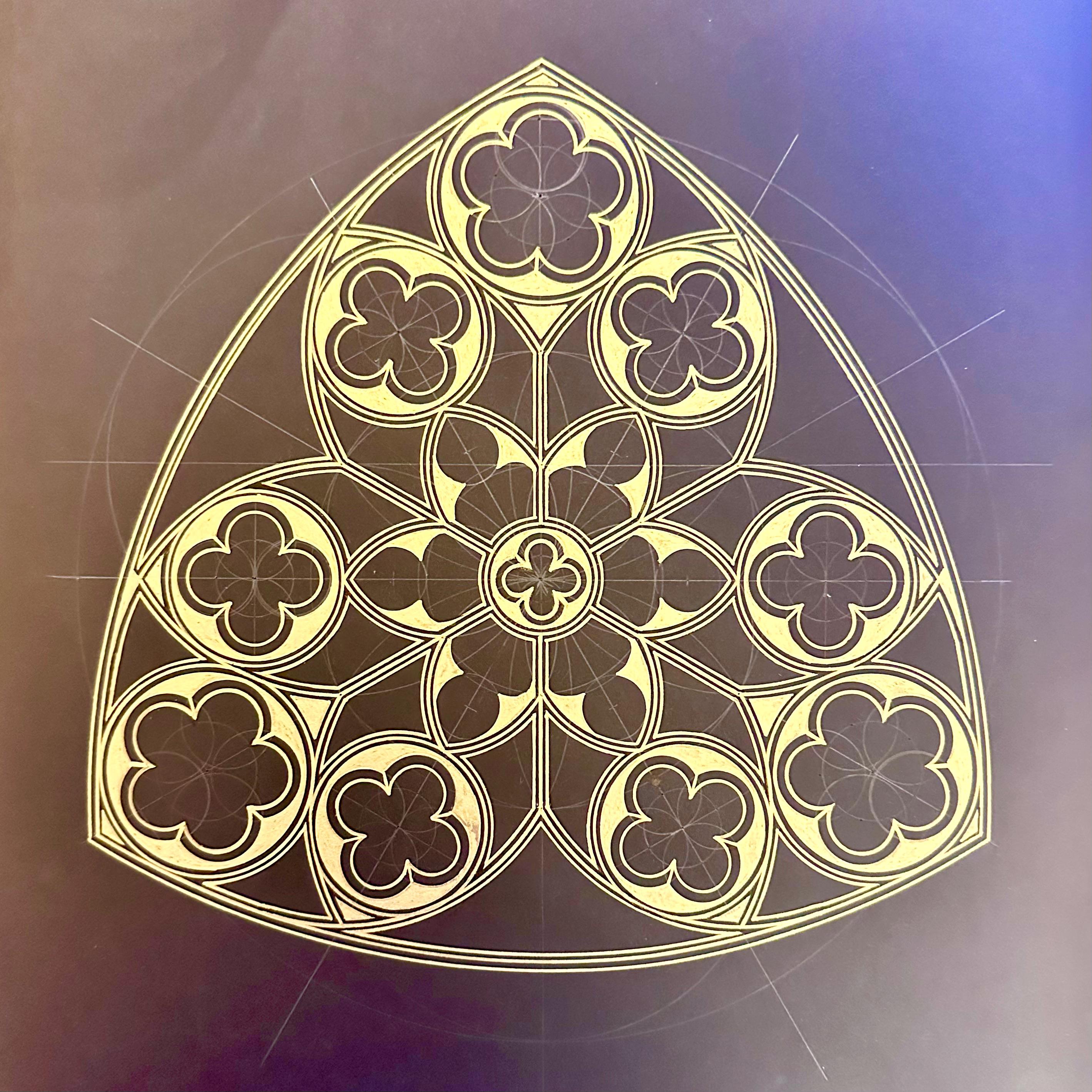 Arched Roses Drawing How to Draw Vienna Arched Rose Window Tutorial + Hand-painted Colour ...