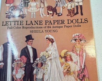 Lettie Lane Paper Dolls 24 Antique Paper Dolls Uncut