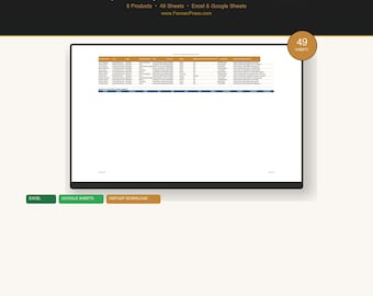 Specialty Business Bundle | Childcare Nonprofit Photography Fitness Spreadsheets | 8 Niche Templates Excel Google Sheets