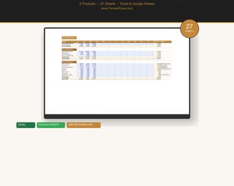Auto Dealership Template Bundle | Deal Jacket F&I Calculator Repair Shop Inventory | Excel Google Sheets
