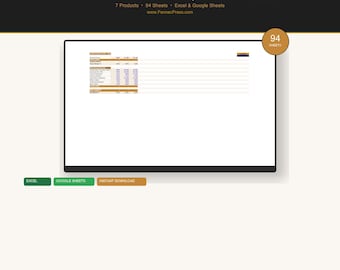 Construction Business Bundle | Job Costing Estimating Crew Equipment Tracking | 7 Contractor Templates Excel Google Sheets