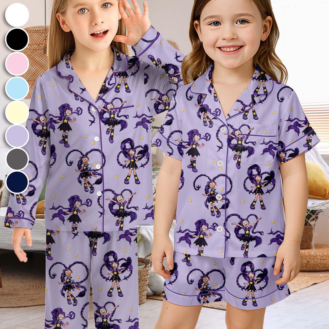Poppy Pyjamas Lily Lovebraids Poppy Playtime Chapter 5 Satin Pajamas, Poppy Playtime ...