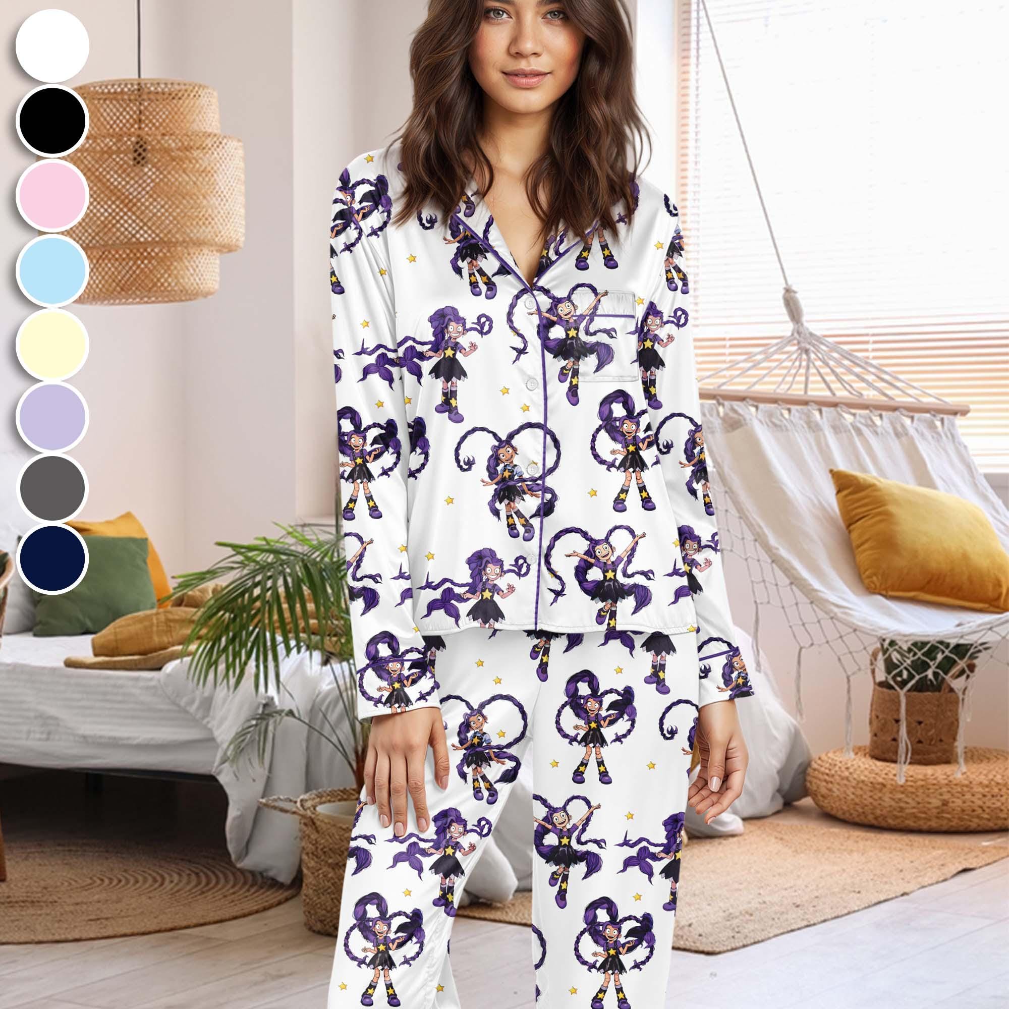 Poppy Pyjamas Lily Lovebraids Poppy Playtime Chapter 5 Satin Pajamas, Poppy Playtime ...
