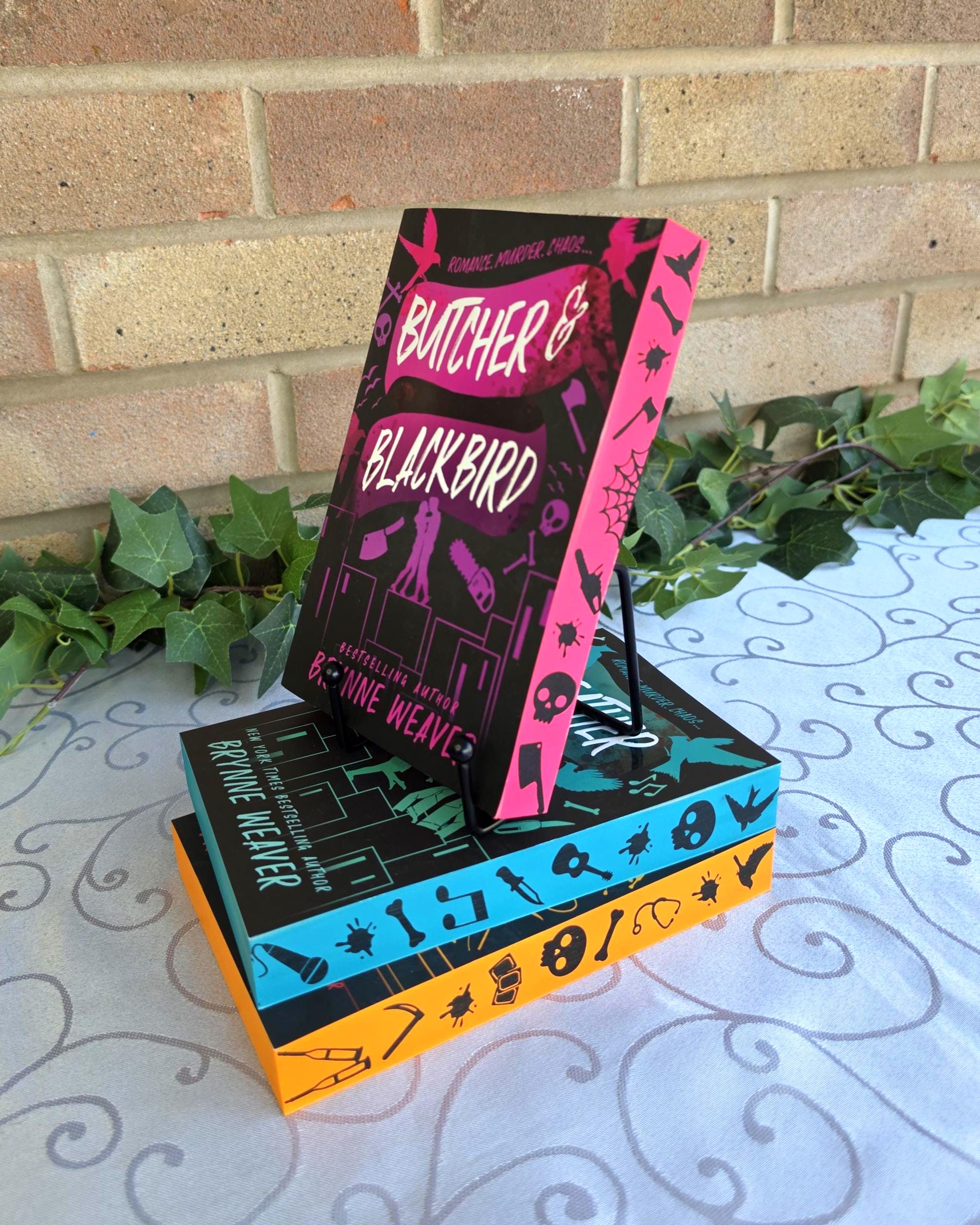 Ruinous Love Trilogy Custom Sprayed Edges, Butcher Blackbird, Leather Lark, Scythe Sparrow
