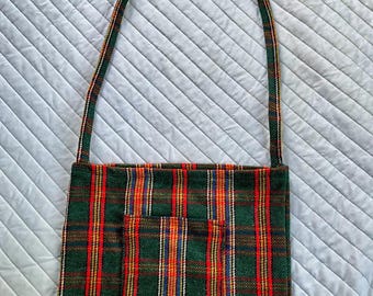 Plaid crossbody bag
