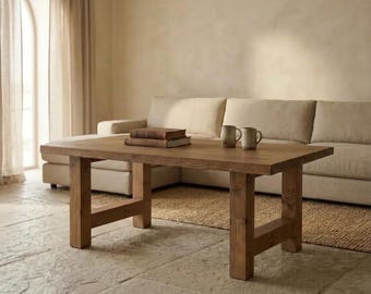 Rustic Solid Wood Coffee Table