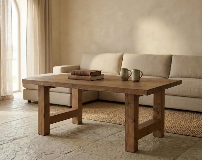 Rustic Solid Wood Coffee Table