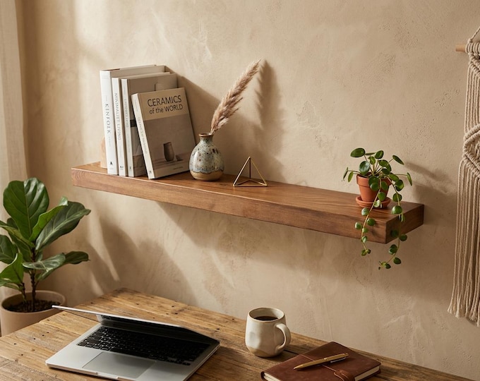 Boho Rustic Floating Shelf