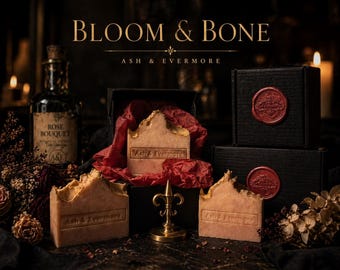 Pomegranate Cashmere Soap: Handmade Tallow Soap Bar, Bloom & Bone Natural Cold Process Soap