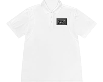 Papi-golfshirt / golfende vader /Regalo de Padres / Papi-shirt vintage poloshirt met camerapatch | Grafische fotografie op borst