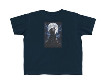 Howling Wolf Moon Toddler Tee | Kids Adventure Shirt